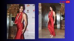 रेड कलर के बैकलेस गाउन में Disha Patani ने ढाया कहर, एक्ट्रेस ने अपनी अदाओं से लूट ली महफिल