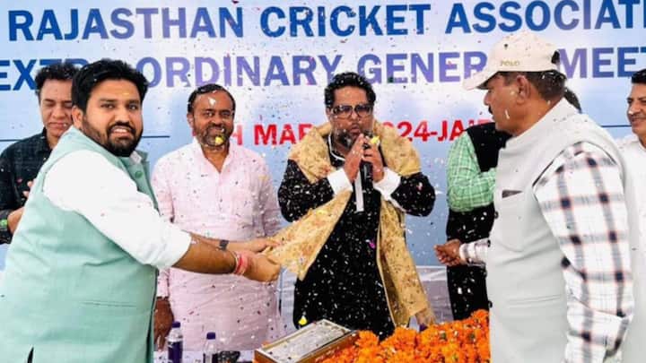 Dhananjai Khimsar appointed as new president of Rajasthan cricket association on Saturday ann RCA News: राजस्थान क्रिकेट एसोसिएशन को मिला नया अध्यक्ष, राजस्थान के इस मंत्री के बेटे को मिली जिम्मेदारी