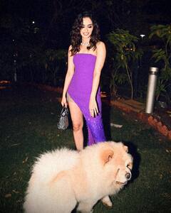 Manushi Chhillar Photo: પર્પલ ડ્રેસમાં ટોન્ડ લેગ ફ્લોન્ટ કરતી જોવા મળી માનુષી છિલ્લર