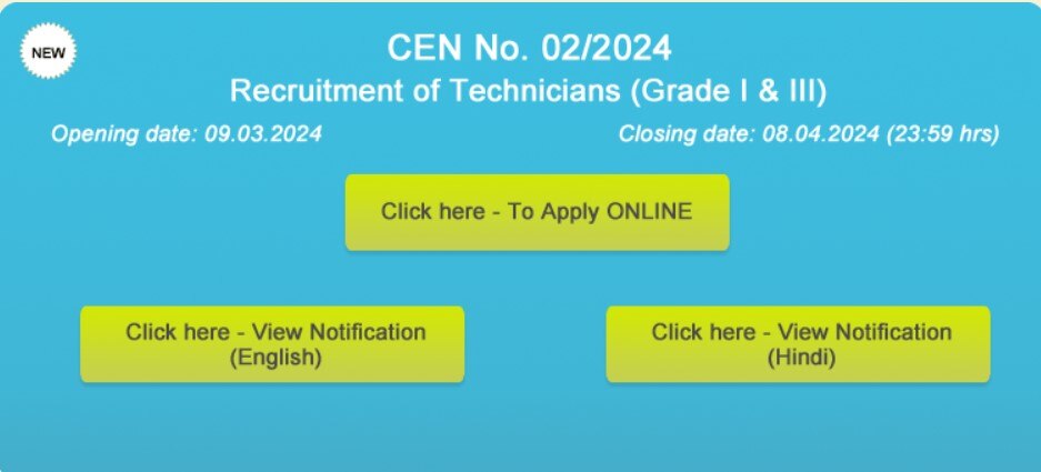 RRB Technicians Recruitment 2024: ரயில்வே துறையில் 9144 பணியிடங்கள்! விண்ணப்பிப்பது எப்படி?