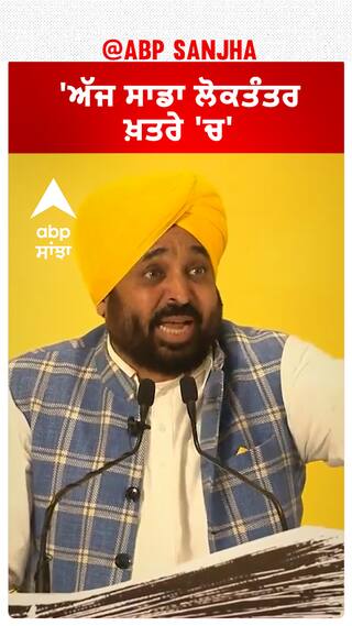 Bhagwant Mann| 'ਅੱਜ ਸਾਡਾ ਲੋਕਤੰਤਰ ਖ਼ਤਰੇ 'ਚ'