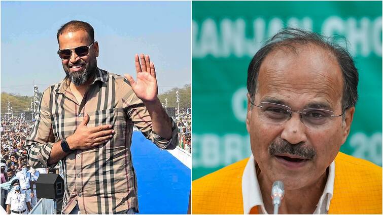 West Bengal Lok Sabha Election 2024 Yusuf Pathan Congress MP Adhir Ranjan Chowdhury Baharampur TMC INDIA Bloc Yusuf Pathan To Lock Horns With 5-Time Cong MP Adhir Ranjan In Baharampur? TMC List Sparks Buzz