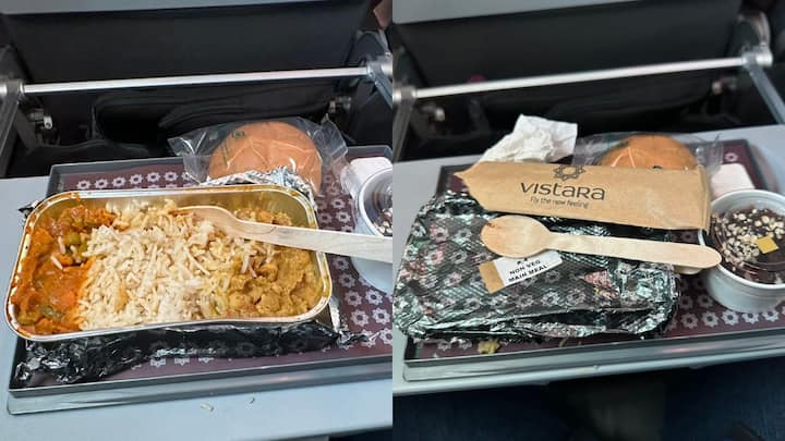 Vistara In-Flight Meal Roasted on Social Media Passenger Hilariously Candid Review Sparks Debate Vistara Meal Served On Flight Makes Passenger 'Nostalgic' But There's A Catch. Netizens React To Viral Post