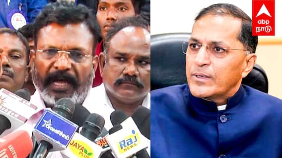 Thirumavalavan Pressmeet : ”பதவி விலகிய அருண் கோயல்! பாஜகவுக்கு ஒத்துழைப்பா?” திருமா சந்தேகம்