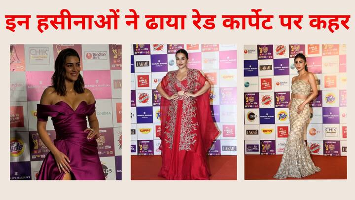 22nd Zee Cine Awards नाइट में बॉलीवुड से लेकर टीवी तक की कई हसीनाएं अपने ग्लैमरस अवतार से रेड कार्पेट पर आग लगाती हुई नजर आई हैं. नीचे देखिए उनके दिल थाम देने वाली तस्वीरें.....