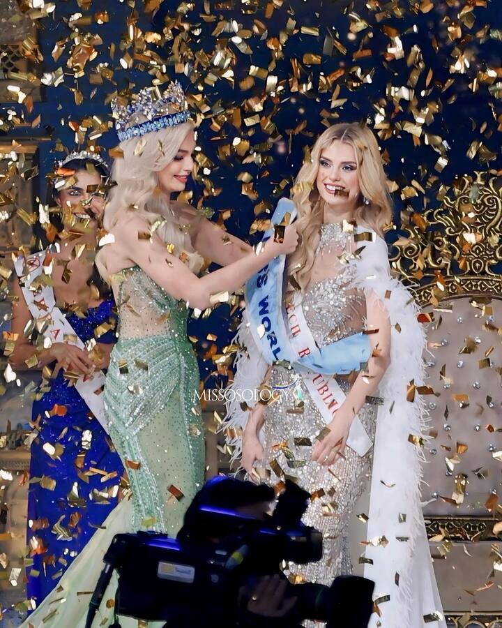 ஆங்கிலம், போலந்து0, ஸ்லோவாக் மற்றும் ஜெர்மன் மொழிகளில் சரளமாகப் பேசுவார் (Photo Credits : Instagram/missosology)