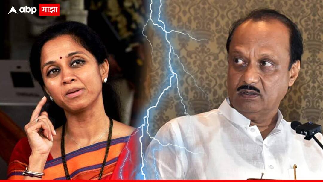 Ajit Pawar Vs Supriya Sule : ना नजरानजर, ना संभाषण थेट स्टेजवरुनच बहिण-भावांमध्ये वाग्युद्ध; लागोपाठ एकमेकांचे मुद्दे खोडून काढले! Ajit Pawar And Supriya Sule clash on stage of multispeciality hospital Bhumipujan In warje malwadi Ajit Pawar Vs Supriya Sule : ना नजरानजर, ना संभाषण थेट स्टेजवरुनच बहिण-भावांमध्ये वाग्युद्ध; लागोपाठ एकमेकांचे मुद्दे खोडून काढले!