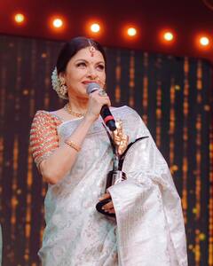 bhagyashree Photo: 55 વર્ષની ઉંમરે પણ ગોર્જિયસ લાગે છે ભાગ્યશ્રી, સાડીમાં આપ્યા સુંદર પોઝ