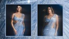 Janhvi Kapoor Photos : ஜொலிக்கும் புடவையில் மனதை களவாடி செல்லும் நடிகை ஜான்வி கபூர்!