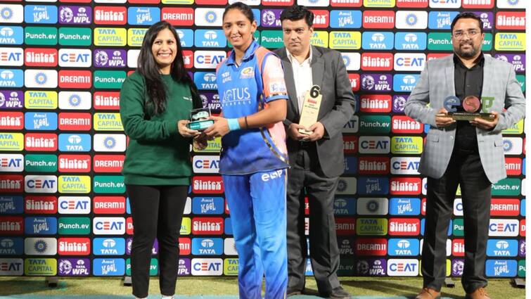 WPL 2024 MI vs GG  Harmanpreet heroics help Mumbai win WPL 2024: హర్మన్‌.. విధ్వంసం, ప్లేఆఫ్స్‌లో ముంబై