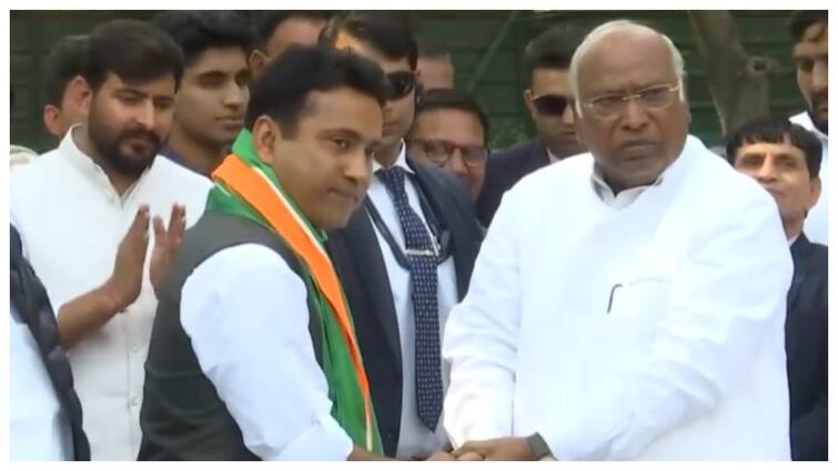 Lok Sabha Elections 2024 Rahul Kaswan Joins Congress After Quitting BJP Churu Rahul Kaswan Joins Congress Ahead Of LS Polls In A Major Blow To BJP