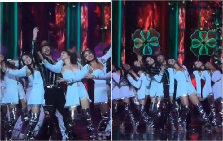 शाहरुख खान ने इस अवॉर्ड नाइट को अपनी परफॉर्मेंस से काफी ग्रैंड बना दिया. किंग खान अपने आइकॉनिक गानों पर परफॉर्मेंस दी है.