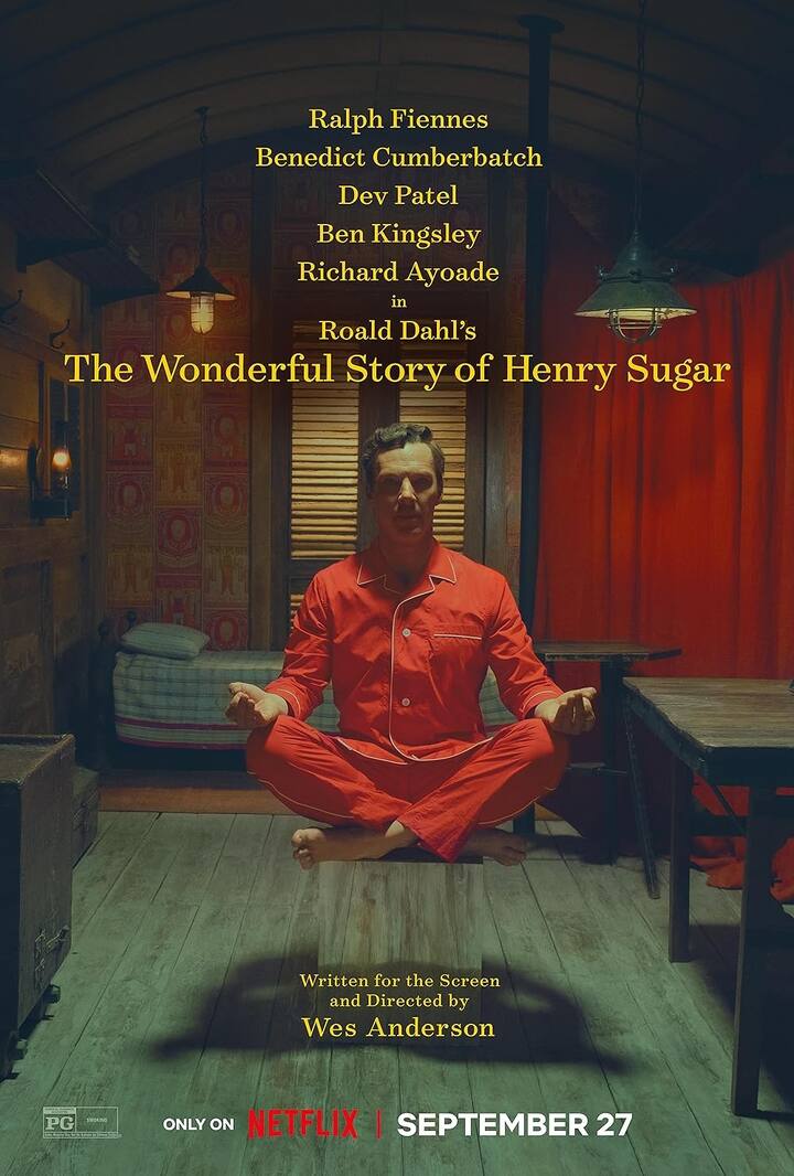 लाईव्ह अॅक्शन शॉर्ट फिल्म - द वंडरफुल स्टोरी ऑफ हेनरी शुगर (The Wonderful Story of Henry Sugar) (Photo Credit : IMDb)