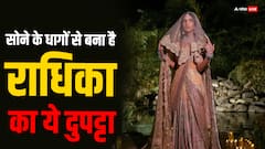 Radhika Merchant Pics: सोने का दुपट्टा ओढ़कर प्री वेडिंग फंक्शन में ली थी राधिका मर्चेंट ने एंट्री, 6 महीने में बनकर हुआ था तैयार