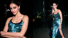 Ananya Panday Photos : விருது விழாவில் மினுமினுக்கும் உடை அணிந்து அசத்திய அனன்யா பாண்டே!