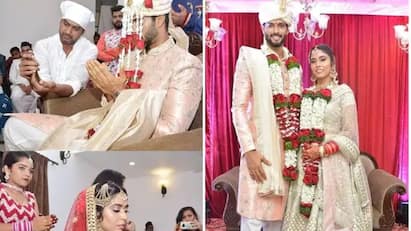 cricket shivam dube anjum khan love story wedding photos