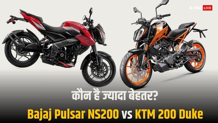 Bajaj Pulsar NS200 and KTM 200 Duke comparison with design price features कौन है ज्यादा बेहतर? Bajaj Pulsar NS200 या KTM 200 Duke, डिजाइन से लेकर फीचर्स तक जानें डिटेल्स