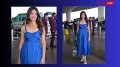 शादी की तैयारियों के बीच एयरपोर्ट पर स्पॉट हुईं Kriti Kharbanda, ब्लू कलर की ड्रेस में खूब ग्लो करती दिखीं पुलकित की होने वाली दुल्हनिया