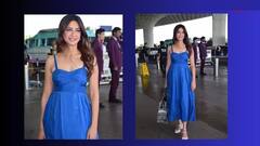 Pics: લગ્નની તૈયારીઓ વચ્ચે એરપોર્ટ Kriti Kharbandaનો નવો લૂક, જુઓ બ્લૂ કલરના ડ્રેસમાં પુલકિતની દુલ્હનિયાં