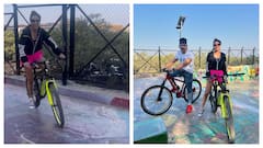 Nia Sharma Goes Cycling With Shalin Bhanot, Posts Photos
