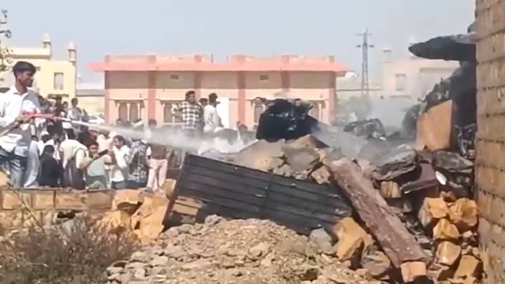 Exercise Bharat Shakti Indian Air Force IAF Tejas Aircraft Crashes During Training Sortie in Jaisalmer Pilot Safe Rajasthan IAF Tejas Aircraft Crashes During Training Sortie In Jaisalmer, Pilot Safe
