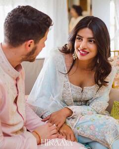 Priyanka Chopra, Nick Jonas Kiss And Hug In New Pictures From Their Pre-Wedding Function
