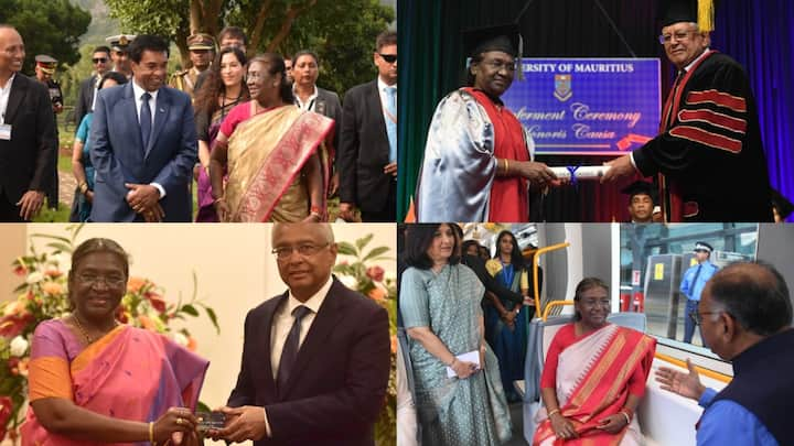 President Murmu is currently on her three-day visit to Mauritius where she will be gracing the country's National Day as chief guest.