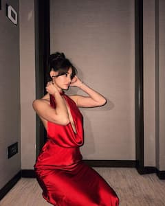 Disha Patani Sets The Temperature Soaring In Red Dress; Check Out Pics