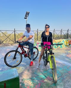 Nia Sharma Goes Cycling With Shalin Bhanot, Posts Photos
