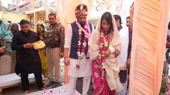 IN Pics: गैंगस्टर काला जठेड़ी की ऐसे हुई शादी, लाल जोड़े में दिखी 'मैडम मिंज' अनुराधा चौधरी