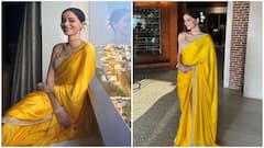 Ananya Panday Shines Bright In A Yellow Saree At The Humanitarian Awards; SEE PICS