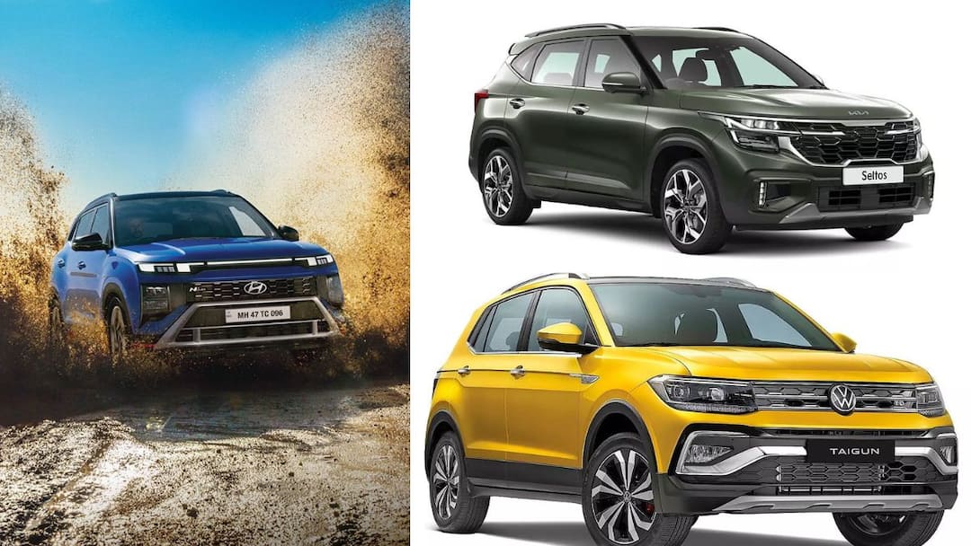 ⁠Hyundai Creta: ஹுண்டாய் கிரேட்டா என் லைன் Vs கியா செல்டோஸ் ஜிடிஎக்ஸ் Vs ஃபோக்ஸ்வாகன் டைகுன் ஜிடி - எது பெஸ்ட்..!