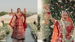 ट्रेंडिंग पेस्टल शेड छोड़, सुर्ख लाल जोड़े में सजीं प्रियंका की बहन मीरा चोपड़ा, देखें उनका ब्राइडल लुक