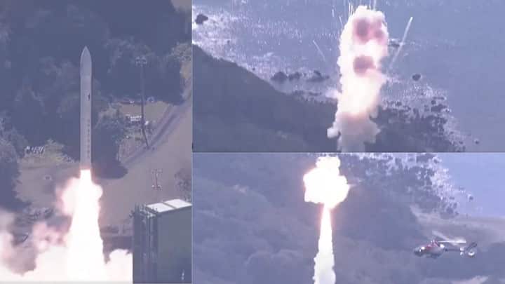 Japan's First Private Satellite Explodes Seconds After Launch video goes viral Watch Video: ஜப்பானின் முதல் தனியார் ராக்கெட் - புறப்பட்ட சில நொடிகளில் சுக்கு நூறாய் வெடித்து சிதறிய காட்சிகள்