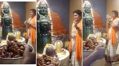Hyderabad BJP MP Candidate Madhavi Latha Shiva Pooja | నమకచమకంతో శివుడికి మాధవీలత పూజలు | ABP Desam