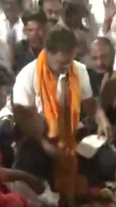 राहुल गांधी ने त्र्यंबकेश्वर ज्योतिर्लिंग मंदिर में की पूजा | #abpnewsshorts