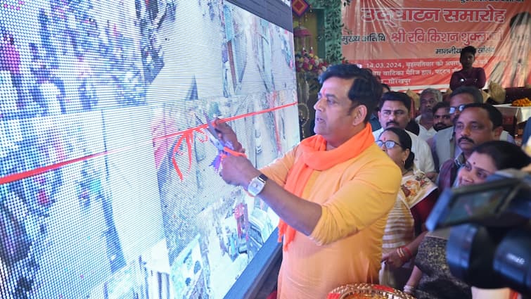 Gorakhpur BJP MP Ravi Kishan inaugurated 120 installed cctv cameras ANN UP News: गोरखपुर में सांसद निधि से लगे 120 CCTV कैमरे, बीजेपी सांसद रवि किशन ने किया उद्घाटन