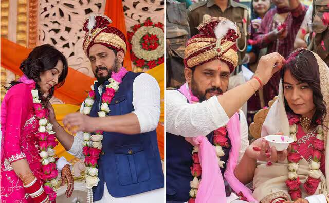 kala jatheri and lady don anuradha marriage Gangster Wedding: ਕਾਲਾ ਜਠੇੜੀ ਤੇ ਲੇਡੀ ਡੌਨ ਦਾ ਹੋਇਆ ਅਨੋਖਾ ਵਿਆਹ, ਬਰਾਤੀਆਂ ਤੋਂ ਵੱਧ ਪੁਲਿਸ ਵਾਲੇ, ਬਿਨਾ ਬਾਰ ਕੋਡ ਸਕੈਨਰ ਤੋਂ ਨਹੀਂ ਹੋਈ ਕਿਸੇ ਦੀ ਐਂਟਰੀ