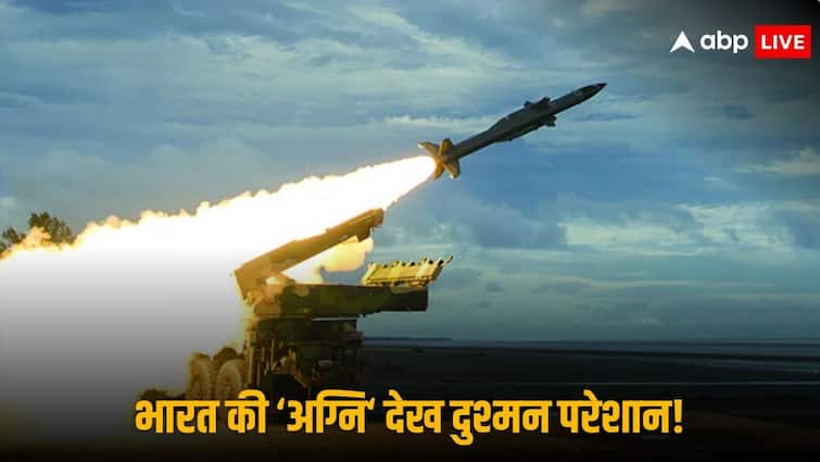 Agni-5 Ballistic Missile First Image Released Know Specification of ICBM Made By DRDO To Counter China Agni-5 Photo: आवाज से 24 गुना तेज रफ्तार, परमाणु हथियार से लैस...क्या आपने देखी 'अग्नि-5' की पहली तस्वीर?