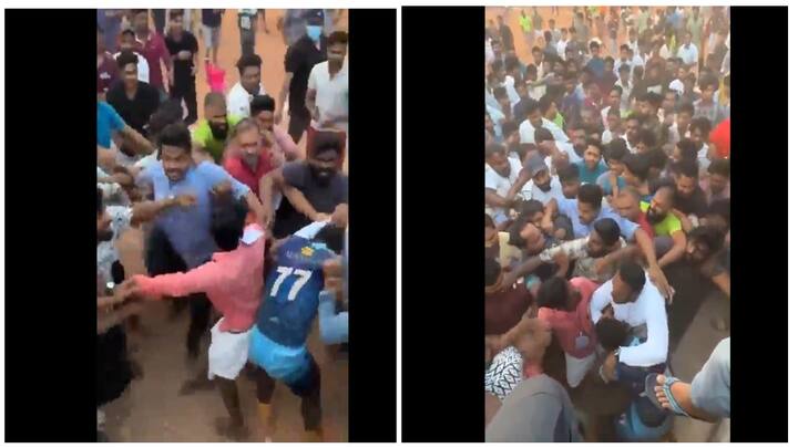 Ivory Coast Footballer Thrashed By Crowd In Kerala Malappuram watch video Shocking Video : அதிர்ச்சியளிக்கும் கொடூரம்! கேரளாவில் ஆப்பிரிக்க கால்பந்து வீரர் மீது நிறவெறி தாக்குதல்