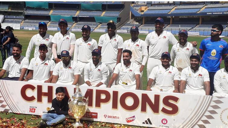 Mumbai cricket team to receive additional Rs 5 crore as MCA doubles prize money for winning Ranji Trophy title Ranji Trophy Winner: ముంబై జట్టుకు 