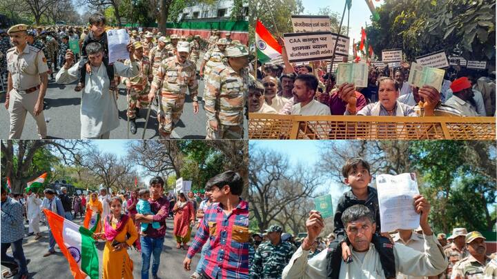 The protesters said that Delhi CM Arvind Kejriwal should withdraw his statements against the CAA.