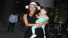 Priyanka Chopra Airport Pics: દીકરી સાથે મુંબઇ પહોંચી પ્રિયંકા ચોપરા, માલતી મેરી સાથે એરપોર્ટ પર સ્પોર્ટ થઇ