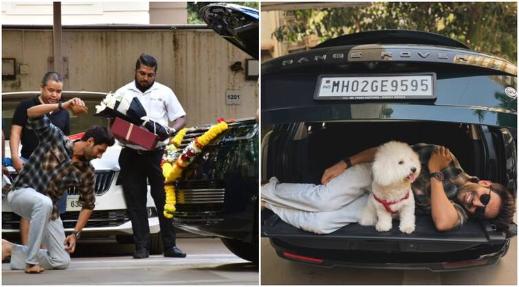 Kartik Aaryan brought luxurios Range Rover shared photo with pet katori Kartik Aaryan ने खरीदी बेहद लग्जरी कार, पेट कटौरी संग तस्वीर शेयर कर यूं फ्लॉन्ट की नई गाड़ी