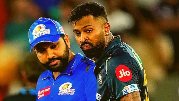 Hardik Pandya Says Rohit Sharma Playing Under Me at mumbai indians would not be awkward IPL 2024 Marathi Sports News IPL 2024: रोहित माझ्या नेतृत्त्वात खेळणार... मुंबई इंडियन्सचं कर्णधारपद मिळताच हार्दिक पांड्याच्या बड्या बाता