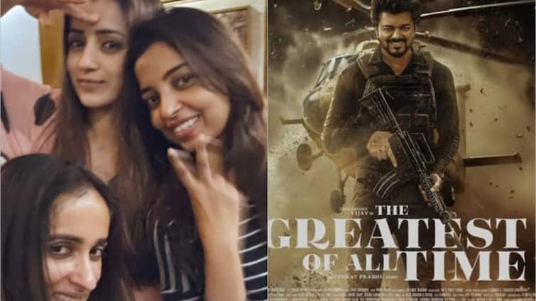 Vijay Goat Movie Update trisha Paired With vijay for a song GOAT: த்ரிஷா பகிர்ந்த ஸ்டோரி! கோட் குறித்து ரசிகர் கேட்ட கேள்வி! ஷாக்கான வெங்கட் பிரபு
