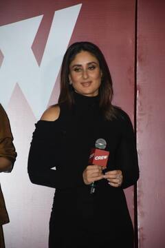 Crew Trailer: ક્રુની ટ્રેલર લોન્ચિંગ ઈવેન્ટમાં ગ્લેમરસ અંદાજમાં જોવા મળી કરીના,કૃતિ અને તબ્બુ