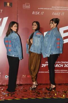 Crew Trailer: 'ਕਰੂ' ਦੇ ਟਰੇਲਰ ਲੌਂਚ ਦੌਰਾਨ ਖਾਸ ਅੰਦਾਜ਼ 'ਚ ਨਜ਼ਰ ਆਈਆਂ ਕਰੀਨਾ, ਤੱਬੂ ਤੇ ਕ੍ਰਿਤੀ, ਦੋਸਾਂਝਵਾਲਾ ਰਹੇ ਗਾਇਬ, ਦੇਖੋ PICS