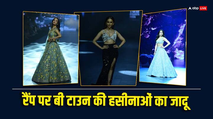 Lakme Fashion Week 2024: लैक्मे फैशन वीक खूब चर्चा में बना हुआ है. आज 16 मार्च को इसका चौथा दिन है, जहां बॉलीवुड की हसीनाओं ने अपना जलवा बिखेरा है. वहीं अपने वॉक से एक्ट्रेसेस ने सभी का दिल जीत लिया.