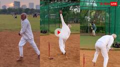 Video: 64 साल के बुजुर्ग ने नेट में की तेज गेंदबाजी, देखकर लोग बोले ये तो एंडरसन से भी...देखें वीडियो